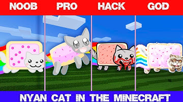 NYAN CAT |NOOB VS PRO VS HACKER VS GOD | Minecraft Pixel art
