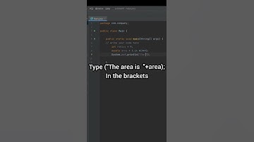 Computing and Printing the Area of a Circle in JAVA | JAVA SHORTS | CODING SHORTS