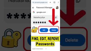 How to Find Edit Remove Google Password 💥Delete Saved Password from Google Gmail Account  @AppFixi