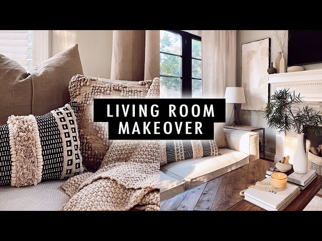 EXTREME LIVING ROOM MAKEOVER + DIY Home Decor | XO, MaCenna
