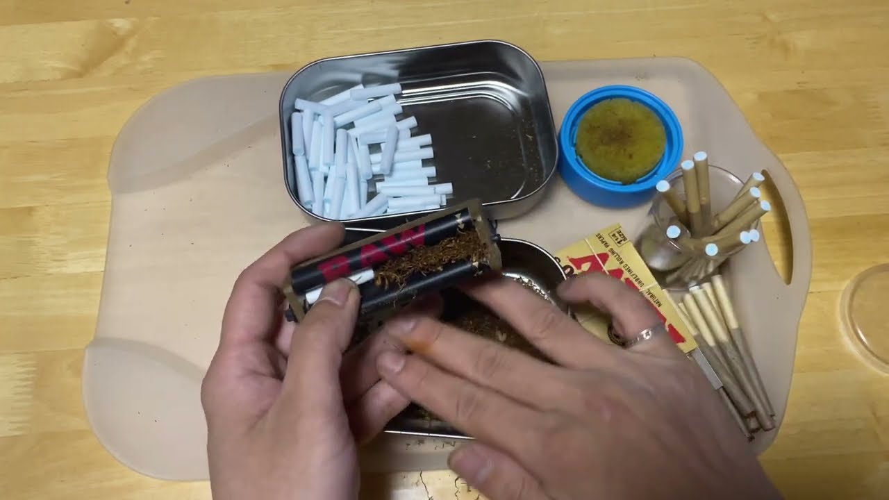 【手巻きタバコ】約3年間手巻きタバコを吸った男の巻くスピード