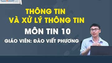 Thông tin và xử lí thông tin - Tin 10 - Thầy Đào Viết Phương