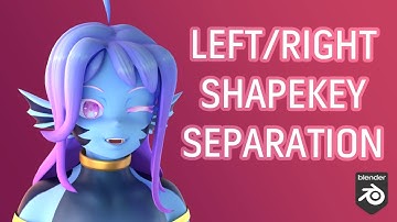 How to Separate Shapekeys in Left/Right | Blender Tutorial
