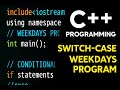 switch-case in c++ (with simple example explanation )