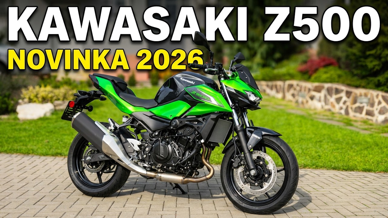 Kawasaki Z500 Candy Lime Green MY2026 4K - YouTube