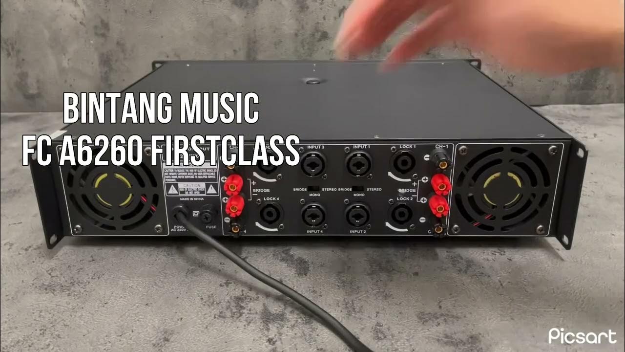 Power amplifier firstclass fc a6260 original 4 channel YouTube