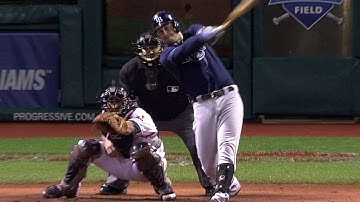 TB@CLE: Longoria drills an RBI double to center field