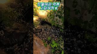 우수관 역류 #고압세척 #하수구업체