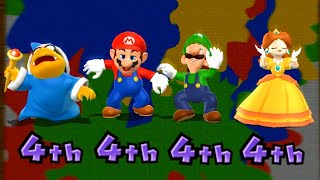 Mario Party 9 Garden Battle - Kamek Vs Mario Vs Luigi Vs Daisy| Cartoons Mee