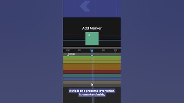 After Effects Timeline Shortcuts 13 - Add Marker | #aftereffects #aftereffectstutorial
