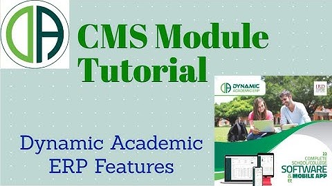 App CMS (Content Management System) Module Tutorial || Dynamic Academic ERP Features