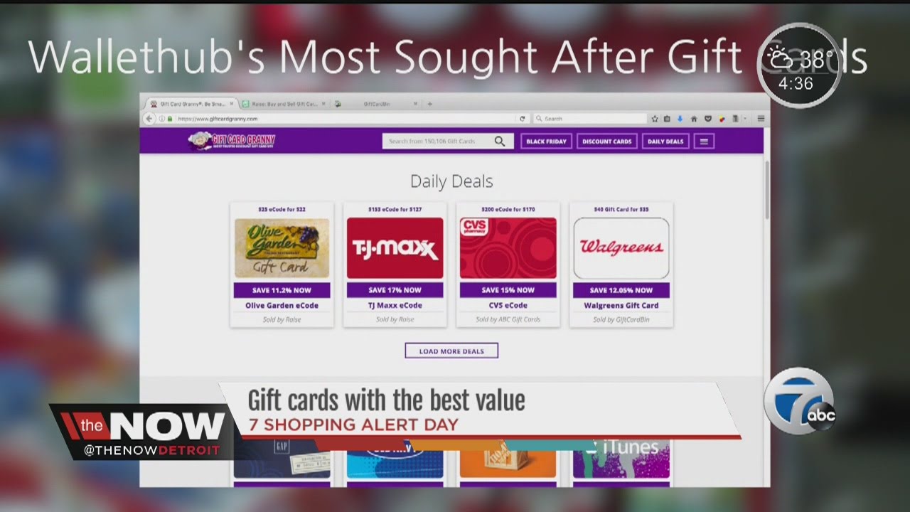 Gift cards with the best value