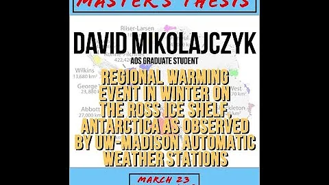UW-AOS Department Seminar - March 23, 2022 - David...