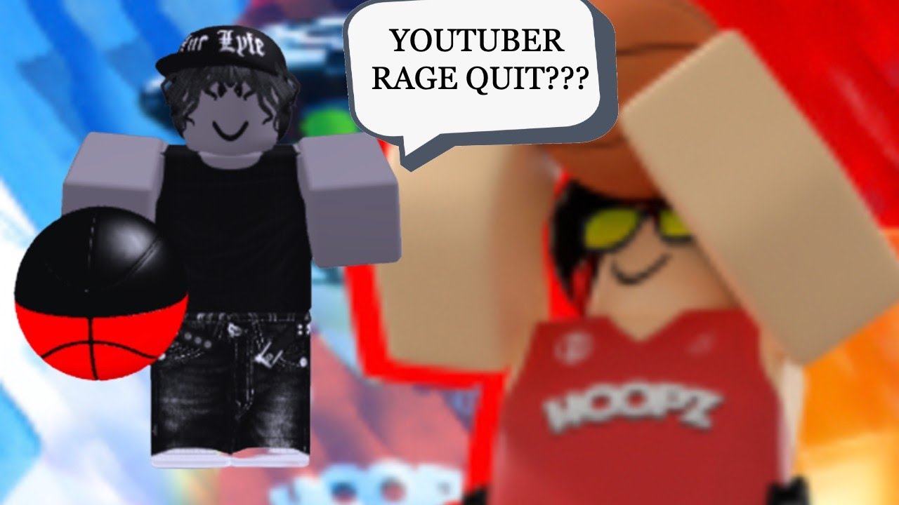 😱Making youtuber rage quit mid game😱[hoopz vehicles basketball] YouTube