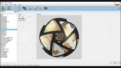 PES 2016 Team Editor Manager v1 7 Beta by lagun 2