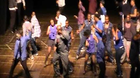 Blue and White (Sigma & Zeta) Roll Call at the 2012 Indiana Statewide Step Show