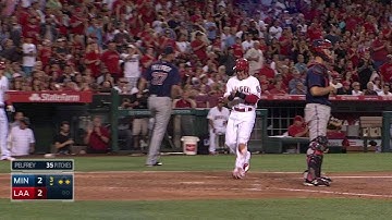 MIN@LAA: Calhoun rips RBI single to right field