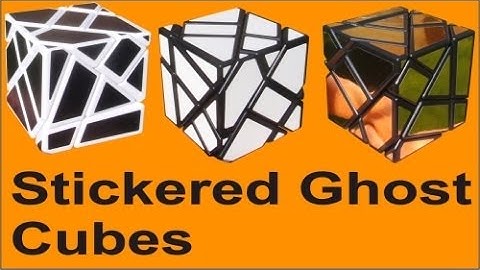 Stickered Ghost Cube puzzles (quick look)