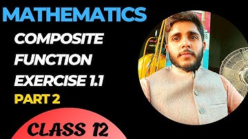 Composite functions class 12 rbse english medium part 02 || Exercise 1.1 solutions