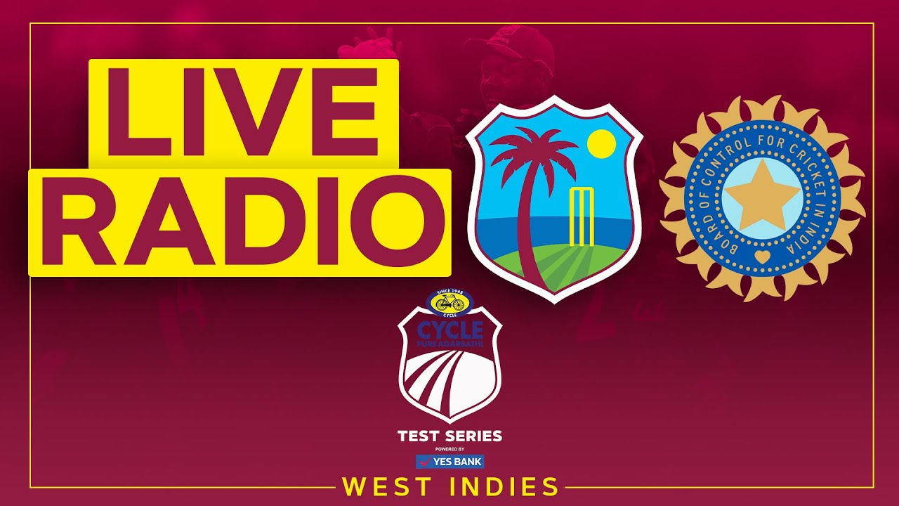 🔴 LIVE RADIO West Indies v India 2nd Cycle Pure Agarbathi Test powered by Yes Bank Day 2