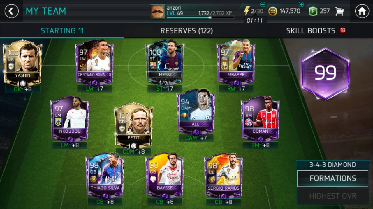 How to earn a lot if points from team hero event/fifa mobile/