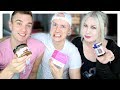 Brits Try Weird Greek Food & Snacks (ft Calum & Luxeria) | Roly