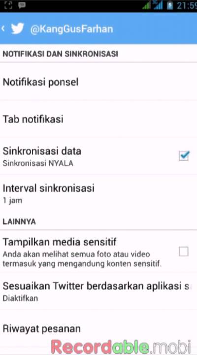 Cara enable disable notifikasi Twitter Android | video - Dunia Android