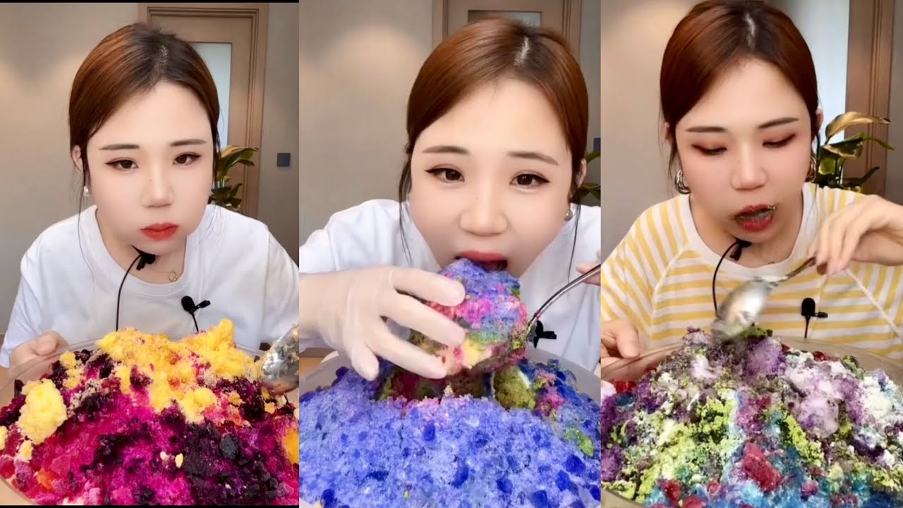 ASMR CRUNCHY ONLYBITES COMPILATION OF JEWELRY SHAVED ICE by YY