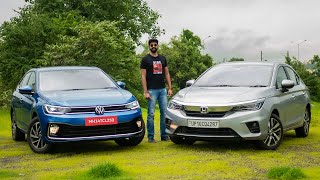 Honda City vs Volkswagen Virtus - Comparison Review | Faisal Khan