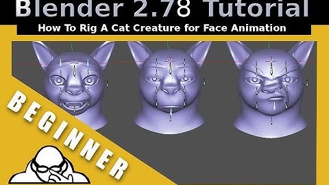 How To Rig A Cat Creature For Face Animation In Blender 2.78a