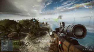 [BF4] Parachute Sniper Kill On Man On Jet-Ski