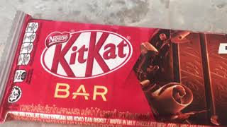 Unwrapping Nestlé Kitkat Double Chocolate Bar