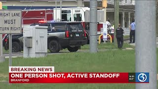 VIDEO: Police standoff continues in Branford