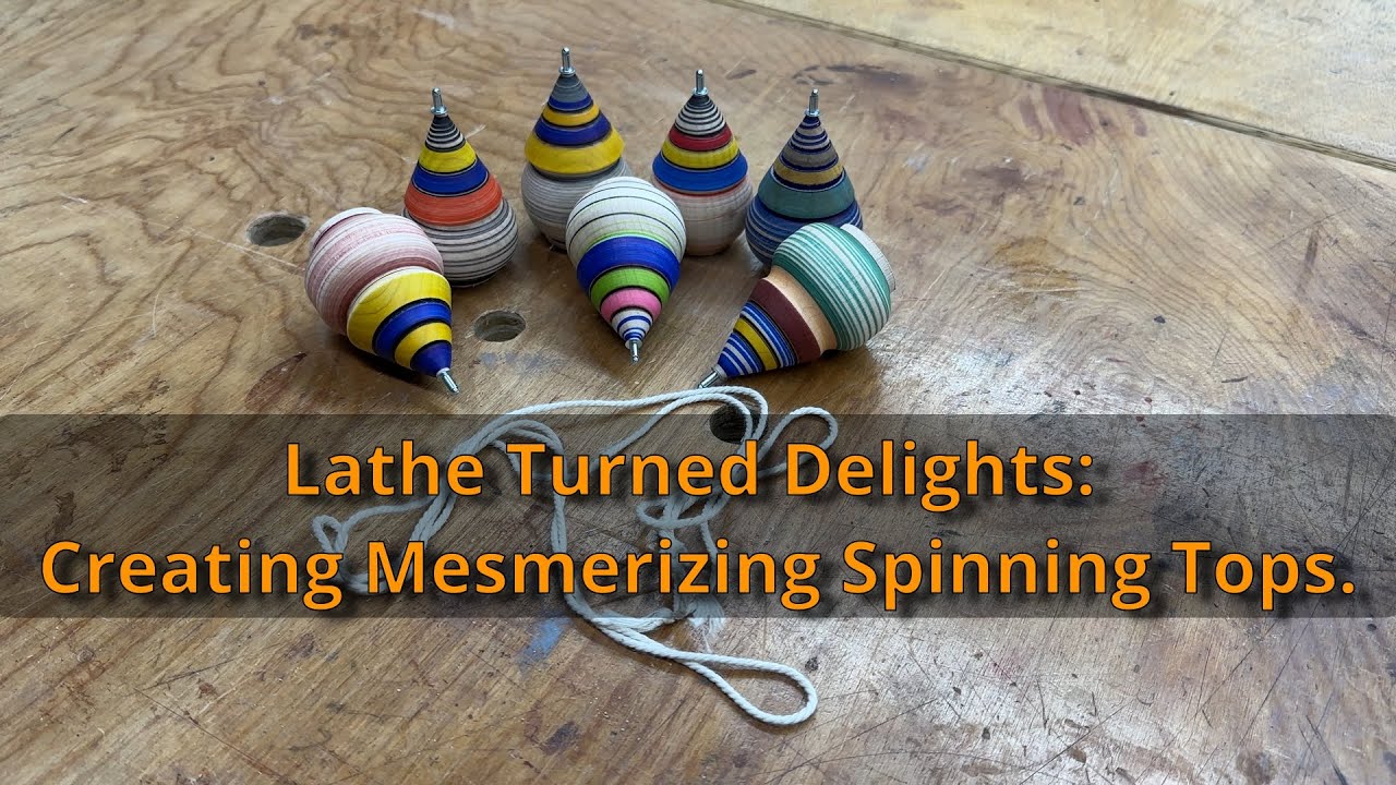 Spinning Tops on the lathe - YouTube