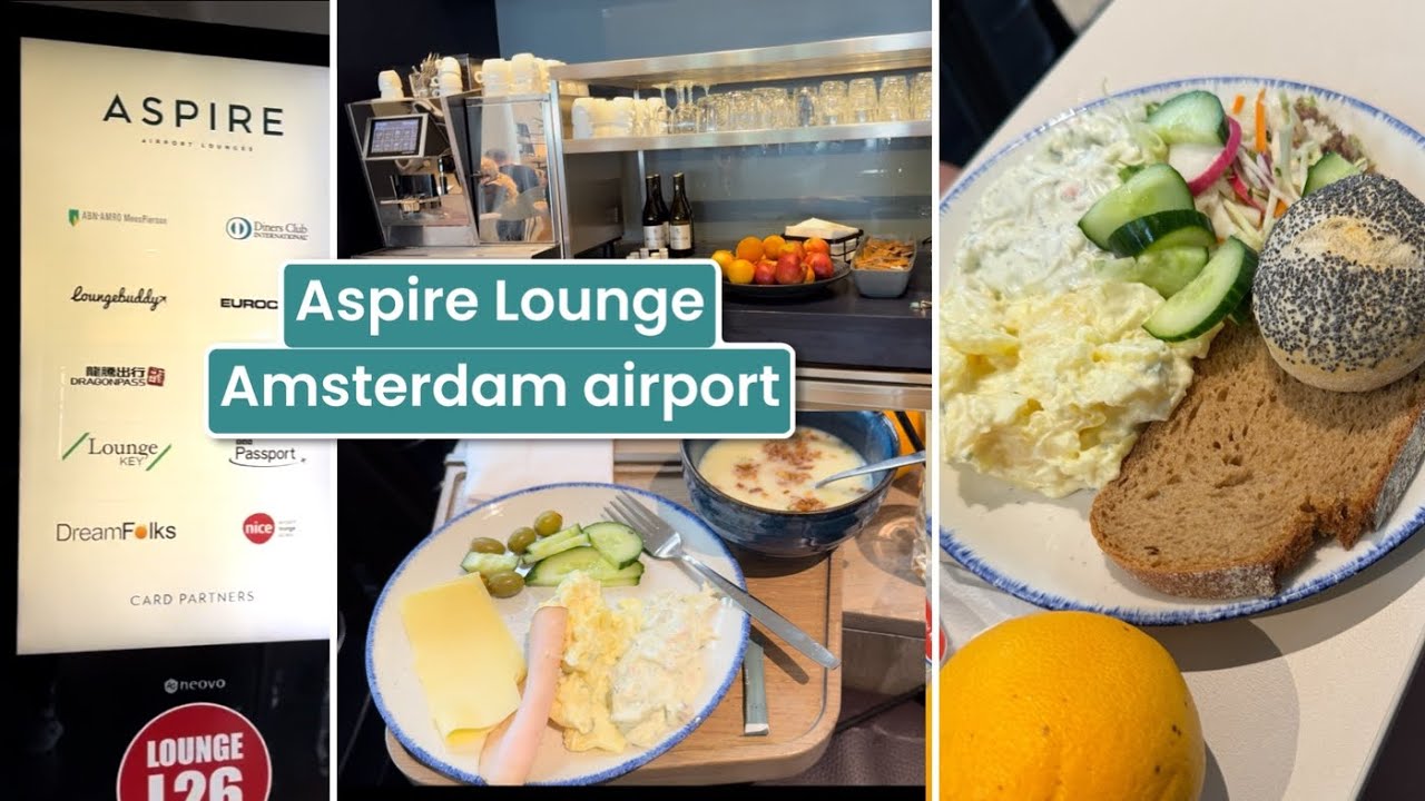 Aspire Lounge at the Amsterdam Airport Priority Pass Schiphol