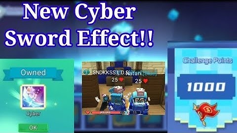 I Got The Cyber Sword Effect In Bedwars!! *Free* (Blockman Go:Blocky Mods)