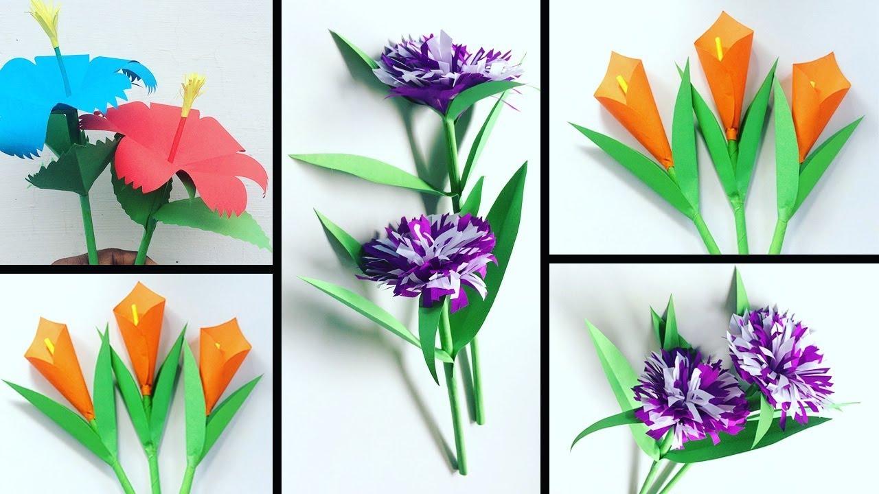 Paper Flowers For Decorations, DIY Crafts - 10 Flowers – Madanela