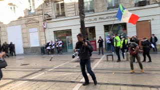 Riot police clash with yellow vest protesters in Montpellier | AFP