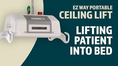 EZ Way Portable Ceiling Lift Usage: Lifting the Patient from a Bed