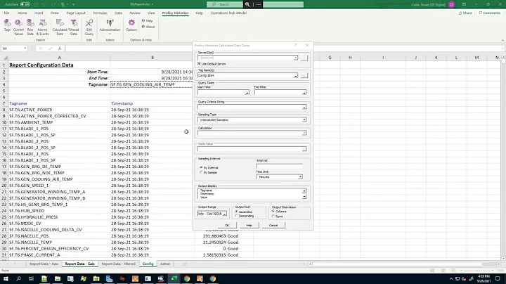GE Digital Historian Demo 3  Excel AddIn