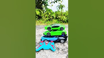 RC triple remote control car racing test #shortsfeed #rccar