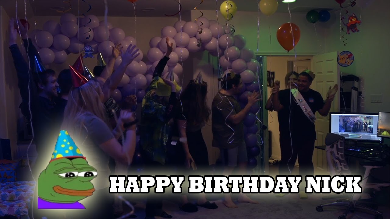 Nmplol SURPRISE BIRTHDAY PARTY ft. xQc, Sodapoppin, Greekgodx, Mizkif and more with Twitch Chat!
