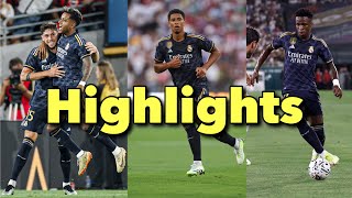 FT: Real Madrid 3-2 AC Milan | Valverde And Vini Jr Scored | Bellingham Debut | HIGHLIGHTS | Goals