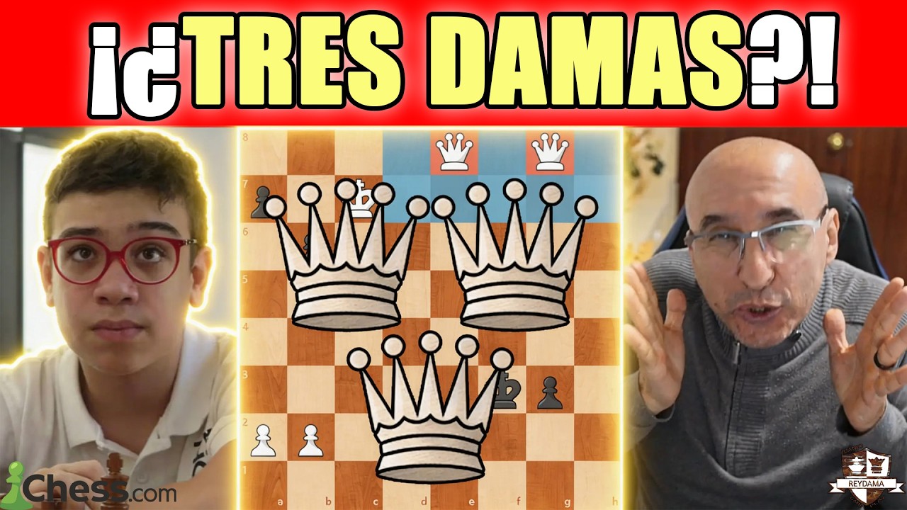 ¡NO TIENE PIEDAD! 💎 Faustino sacrifica su torre para coronar 3 Damas ante Erigaisi