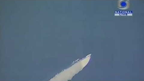 EPIC FAIL-Indian satellite launch explodes after take-off !!