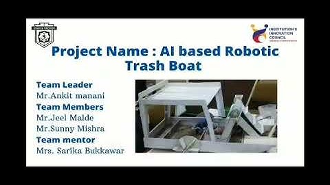 AI based Robotic Trash Boat