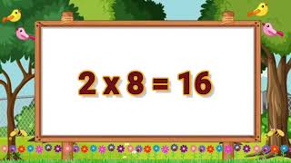 Table Of 2, Learn Multiplication Table Of Two 2 X 1 = 2, 2 Times Tables, 2 Ka Table, Maths Table