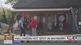 Mount Airy man's spooky tribute draws hundreds of visitors