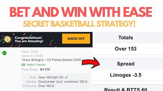 HOW TO MAKE A BET AND WIN WITH EASE SECRET BASKETBALL STRATEGY!