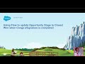 Salesforce: Flow to update opp stage to Won when Conga eSign complete